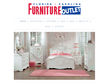 Tablet Screenshot of floridacarolinafurnitureoutlet.com